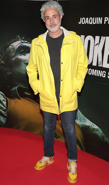 Baz Ashmawy at the Irish Premiere screening of Joker at Cineworld, Dublin.
Pic: Brian McEvoy.