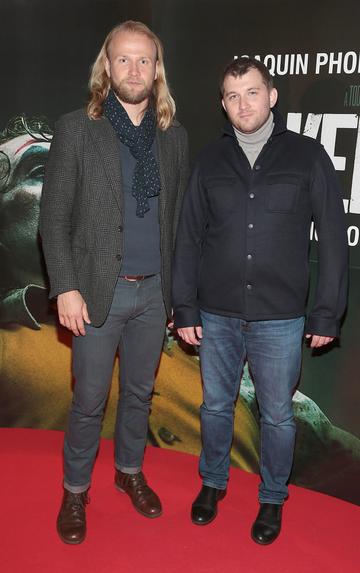 Dimitry Vinokurov and Viatcheslav Mamaev at the Irish Premiere screening of Joker at Cineworld, Dublin.
Pic: Brian McEvoy.