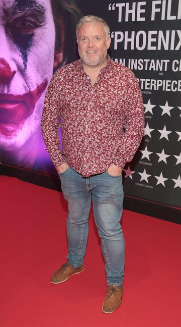 Liam Coburn at the Irish Premiere screening of Joker at Cineworld, Dublin.
Pic: Brian McEvoy.