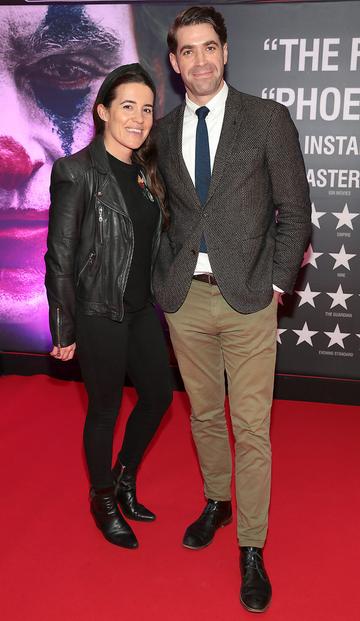 Katie Farrell and Kirk McCormack at the Irish Premiere screening of Joker at Cineworld, Dublin.
Pic: Brian McEvoy.