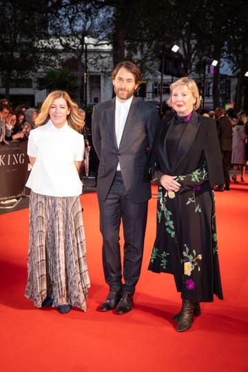 Dede Gardner, Jeremy Kleiner and Liz Watts at The King UK Premiere during the 63rd BFI London Film Festival at Odeon Luxe Leicester Square on 3rd October 2019.

Photos: Netflix