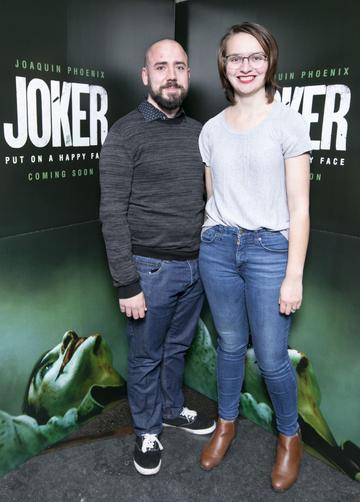 Joey Farrell and Brighid Farrell at the special 70mm screening of Todd Phillips Joker at the IFI Dublin.
Pic: Brian McEvoy Photography