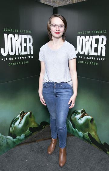 Brighid Farrell at the special 70mm screening of Todd Phillips Joker at the IFI Dublin.
Pic: Brian McEvoy Photography
