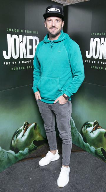 Stephen McCann at the special 70mm screening of Todd Phillips Joker at the IFI Dublin.
Pic: Brian McEvoy Photography