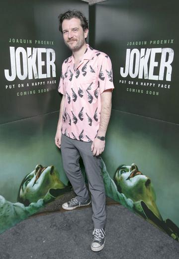 Kevin McGahern at the special 70mm screening of Todd Phillips Joker at the IFI Dublin.
Pic: Brian McEvoy Photography