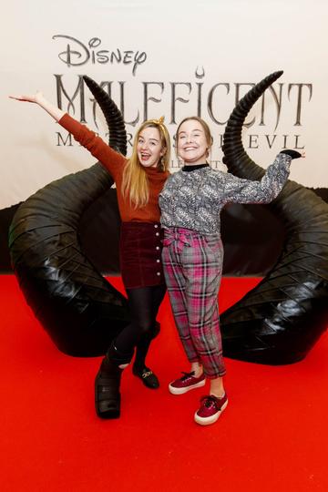Lynne Guthrie and Nimah Malone pictured at the special family preview screening of Disney’s MALEFICENT: MISTRESS OF EVIL, in the Odeon Point Village. Picture Andres Poveda