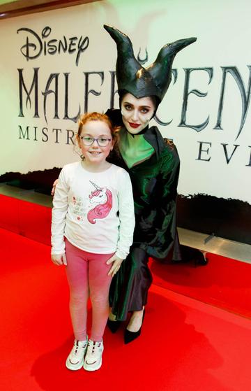 Bela O'Connell (8) from Drimnagh pictured a the special preview screening of Disney's “Maleficent: Mistress of Evil' at the Light House Cinema, Dublin. Picture: Andres Poveda