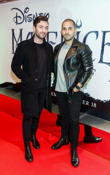 Neil Ryan and Guil Ryan pictured a the special preview screening of Disney's “Maleficent: Mistress of Evil' at the Light House Cinema, Dublin. Picture: Andres Poveda