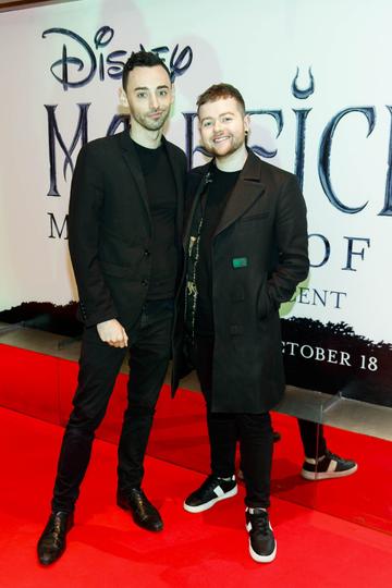John Bowes and Aidan Darcy pictured a the special preview screening of Disney's “Maleficent: Mistress of Evil' at the Light House Cinema, Dublin. Picture: Andres Poveda