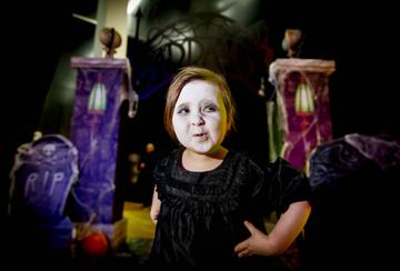 Eden Coleman (3) pictured at a special preview screening of The Addams Family at the Light House Cinema, Dublin.  Picture: Andres Poveda