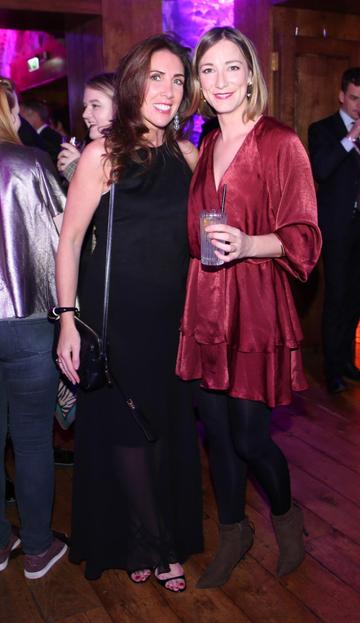 Nicola McBrinn and Liz McBrinn pictured at the exclusive global launch of Wilde Irish Gin at The Cellar Bar last night. Photograph: Leon Farrell / Photocall Ireland