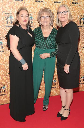 Siobhan Farrell, Pat Kearns and Claire Dunlop  pictured at the Irish Cinema Ball 2019 in aid of the Irish Cinematograph Trade Benevolent Fund (ICTBF ) at The Shelbourne Hotel, Dublin This year's theme was the iconic 'Studio 54'.
Pic: Brian McEvoy.