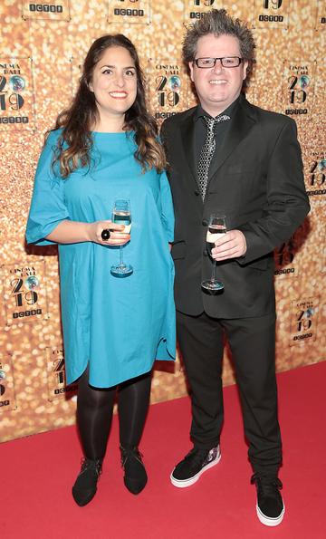 Jenny Sharif and Dave O Callaghan  pictured at the Irish Cinema Ball 2019 in aid of the Irish Cinematograph Trade Benevolent Fund (ICTBF ) at The Shelbourne Hotel, Dublin This year's theme was the iconic 'Studio 54'.
Pic: Brian McEvoy.