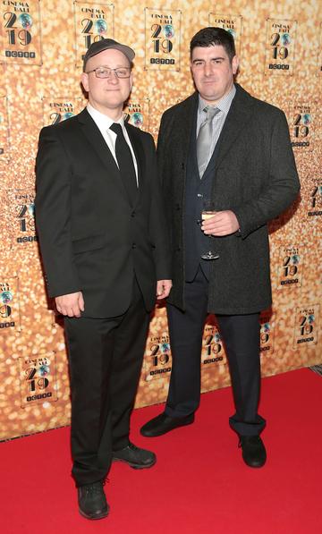 Jeffrey O Riordan and Rob Ryan pictured at the Irish Cinema Ball 2019 in aid of the Irish Cinematograph Trade Benevolent Fund (ICTBF ) at The Shelbourne Hotel, Dublin This year's theme was the iconic 'Studio 54'.
Pic: Brian McEvoy.