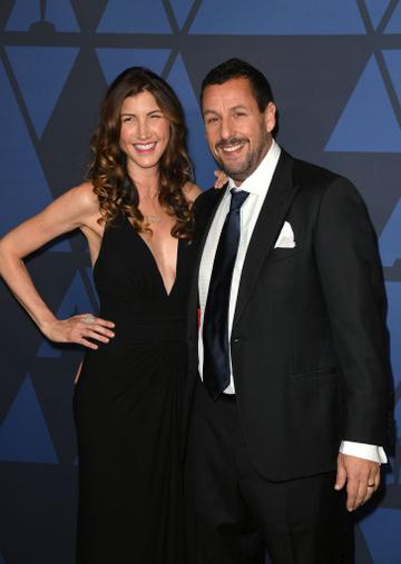 Jackie Sandler and Adam Sandler attend the Academy Of Motion Picture Arts And Sciences' 11th Annual Governors Awards at The Ray Dolby Ballroom at Hollywood & Highland Center in Hollywood, California. (Photo by Kevin Winter/Getty Images)