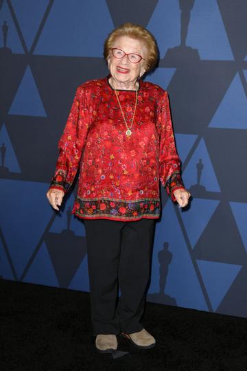 Ruth Westheimer attends the Academy Of Motion Picture Arts And Sciences' 11th Annual Governors Awards at The Ray Dolby Ballroom at Hollywood & Highland Center in Hollywood, California. (Photo by Kevin Winter/Getty Images)