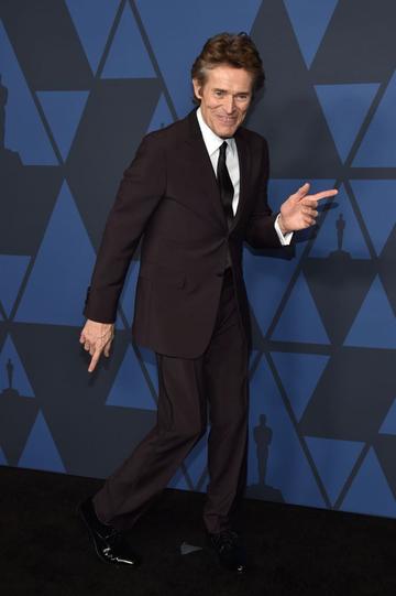 US actor Willem Dafoe arrives to attend the 11th Annual Governors Awards gala hosted by the Academy of Motion Picture Arts and Sciences at the Dolby Theater in Hollywood.  (Photo by Chris Delmas / AFP) (Photo by CHRIS DELMAS/AFP via Getty Images)