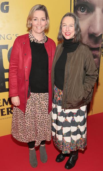 Siobhan Gethins and Jan Brierton at the special preview screening of Doctor Sleep at the Light House Cinema, Dublin. Pic: Brian McEvoy.