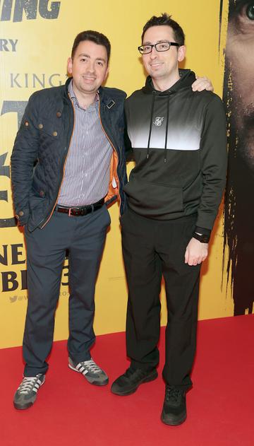 Shane Collender and Steve Collender at the special preview screening of Doctor Sleep at the Light House Cinema, Dublin. Pic: Brian McEvoy.