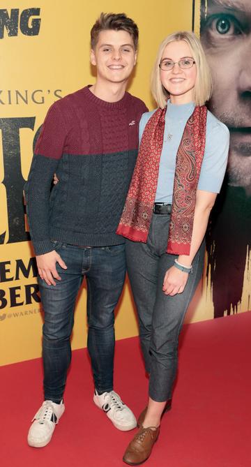 Evan McLoughlin and Katie Smirnou at the special preview screening of Doctor Sleep at the Light House Cinema, Dublin. Pic: Brian McEvoy.