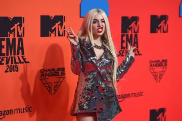Ava Max attends the MTV EMAs 2019 at FIBES Conference and Exhibition Centre on November 03, 2019 in Seville, Spain. (Photo by Kate Green/Getty Images for MTV)