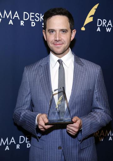 NEW YORK, NEW YORK - JUNE 02: Santino Fontana, winner of Outstanding Actor in a Musical for "Tootsie", attends 2019 Drama Desk Awards at HB Burger on June 2, 2019 in New York City. (Photo by John Lamparski/Getty Images)