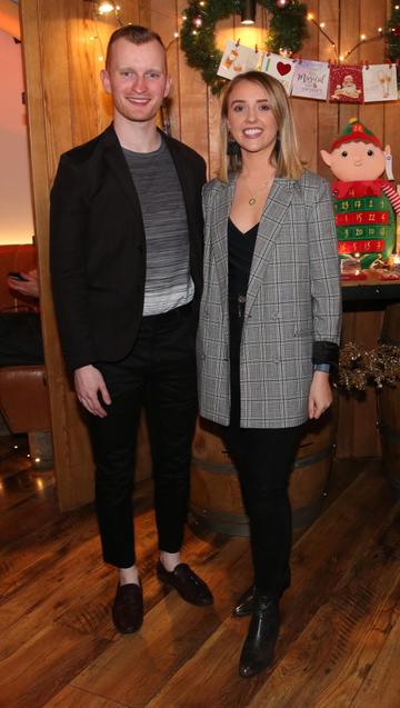 Ian Collins and Nicole Osborne pictured at the Aldi Amazing Christmas Showcase 2019. Photograph: Leon Farrell / Photocall Ireland