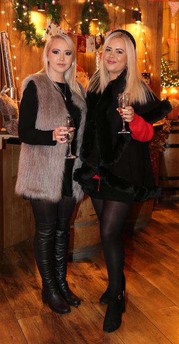 Ali Ryan and Kendra Becker pictured at the Aldi Amazing Christmas Showcase 2019. Photograph: Leon Farrell / Photocall Ireland