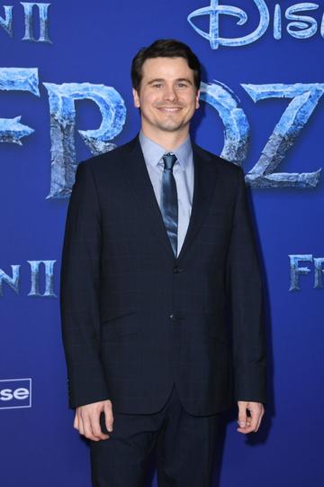 US actor Jason Ritter arrives for Disney's World Premiere of "Frozen 2" at the Dolby theatre in Hollywood on November 7, 2019. (Photo by VALERIE MACON/AFP via Getty Images)