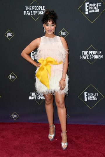 Tamera Mowry-Housley attends the 2019 E! People's Choice Awards at Barker Hangar on November 10, 2019 in Santa Monica, California. (Photo by Frazer Harrison/Getty Images)