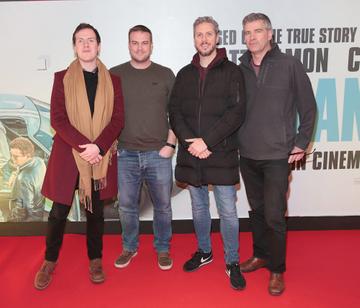 Shane Moloney,Martin Lynch,Darren McCoy and Bernard McGranaghan pictured at the special preview screening of Le Mans '66 at Cineworld, Dublin.
Photo: Brian McEvoy.