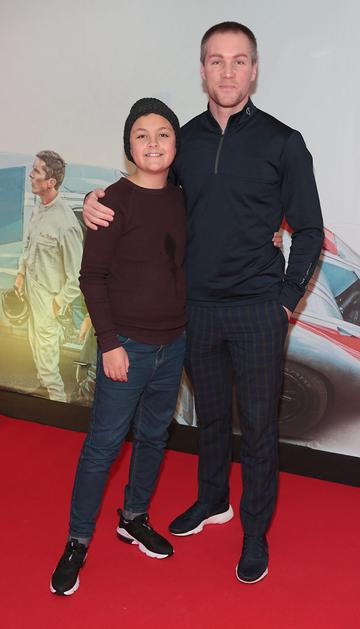 Jackson Kaneswaran and Henry Daly pictured at the special preview screening of Le Mans '66 at Cineworld, Dublin.
Photo: Brian McEvoy.