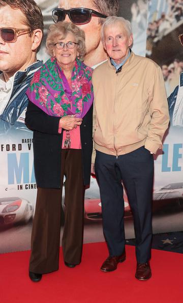 Pat Kearns and Jim Dunne pictured at the special preview screening of Le Mans '66 at Cineworld, Dublin.
Photo: Brian McEvoy.
