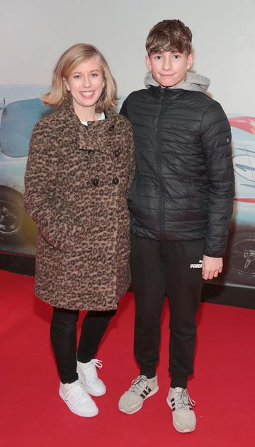 Lesley Conroy and Billy Conroy Roche pictured at the special preview screening of Le Mans '66 at Cineworld, Dublin.
Photo: Brian McEvoy.