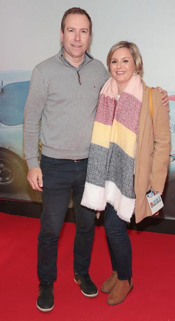 Ian Beatty and Sharon Beatty pictured at the special preview screening of Le Mans '66 at Cineworld, Dublin.
Photo: Brian McEvoy.