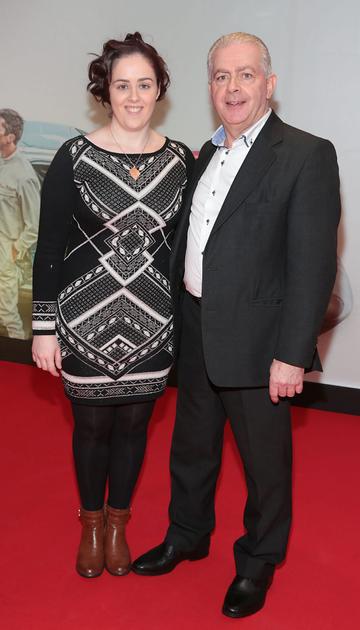 Sarah Eiffe and Gerry Eiffe pictured at the special preview screening of Le Mans '66 at Cineworld, Dublin.
Photo: Brian McEvoy.