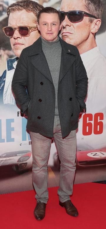 Robbie Walsh pictured at the special preview screening of Le Mans '66 at Cineworld, Dublin.
Photo: Brian McEvoy.
