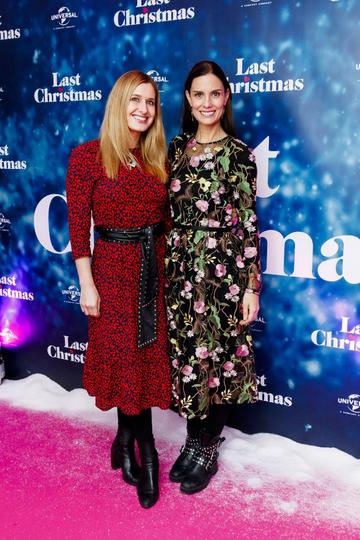 Roxanne Parker and Alison Canavan pictured at the Universal Pictures Irish premiere screening of Last Christmas at the Light House Cinema, Dublin. 
Picture: Andres Poveda