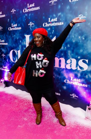 Nadine Reid pictured at the Universal Pictures Irish premiere screening of Last Christmas at the Light House Cinema, Dublin. 
Picture: Andres Poveda
