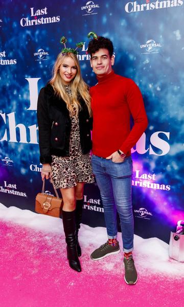Laura Grant and Ciaran Shah pictured at the Universal Pictures Irish premiere screening of Last Christmas at the Light House Cinema, Dublin. 
Picture: Andres Poveda
