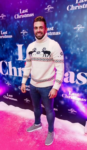 Karl Bowe pictured at the Universal Pictures Irish premiere screening of Last Christmas at the Light House Cinema, Dublin. 
Picture: Andres Poveda

