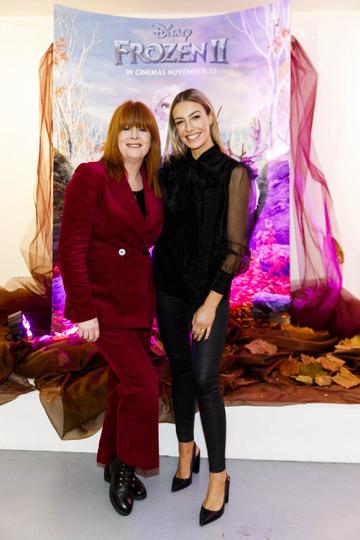 Blathnaid Ni Chofaigh and Blathnaid Treacy pictured at the special preview screening of Disney’s “Frozen 2” at the Light House Cinema, Dublin. 
Picture Andres Poveda
