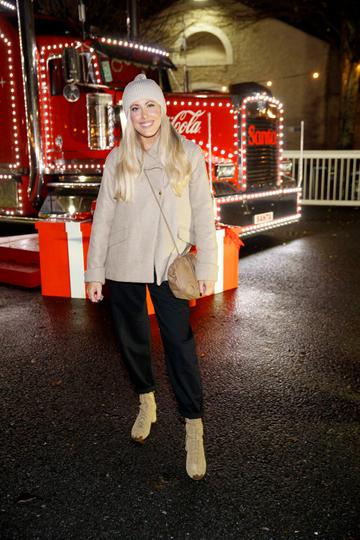 Lisa Jordan pictured at Coca-Cola’s Christmas Truck Tour launch which took place Monday 25th November at the RDS, Dublin. Photo: Andres Poveda