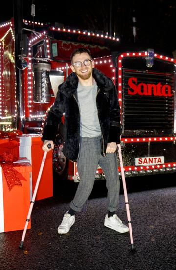 Paddy Smith pictured at Coca-Cola’s Christmas Truck Tour launch which took place Monday 25th November at the RDS, Dublin. Photo: Andres Poveda