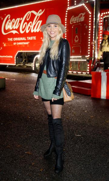 Maja Moranska pictured at Coca-Cola’s Christmas Truck Tour launch which took place Monday 25th November at the RDS, Dublin. Photo: Andres Poveda