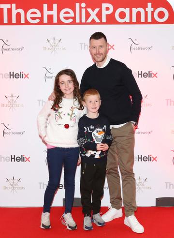 Pictured are (LtoR) Alan Cawley, Mia Cawley and Harry Cawley at the opening night of The Three Musketeers at The Helix.

Photo: Sasko Lazarov/Photocall Ireland
