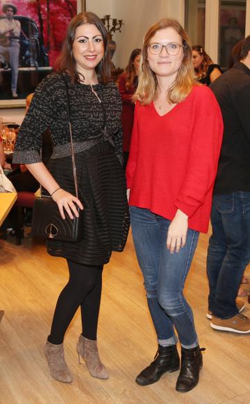 Pictured at the fun filled Christmas afternoon tea at The Morrison Hotel were Amandine Boesch and Aurore Anin. Photograph: Leon Farrell / Photocall Ireland