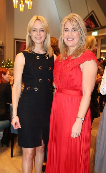 Pictured at the fun filled Christmas afternoon tea at The Morrison Hotel were Fiona Sheridan and Marloes Jackson. Photograph: Leon Farrell / Photocall Ireland