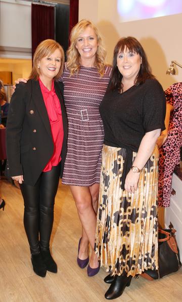 Pictured at the fun filled Christmas afternoon tea at The Morrison Hotel were Lorraine Costigan, Sharon Lyon &amp; Caroline Connolly. Photograph: Leon Farrell / Photocall Ireland