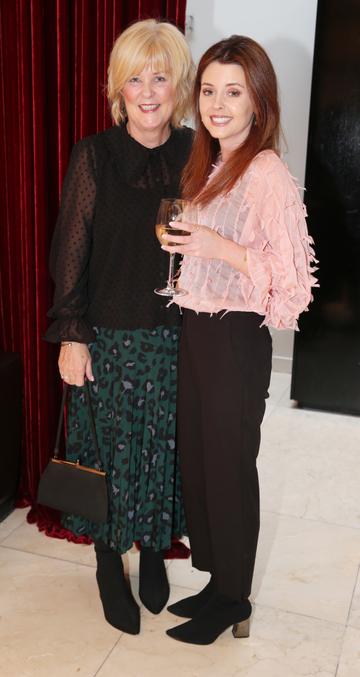 Pictured at the fun filled Christmas afternoon tea at The Morrison Hotel were Nuala Curly and Lucy Curley. Photograph: Leon Farrell / Photocall Ireland
